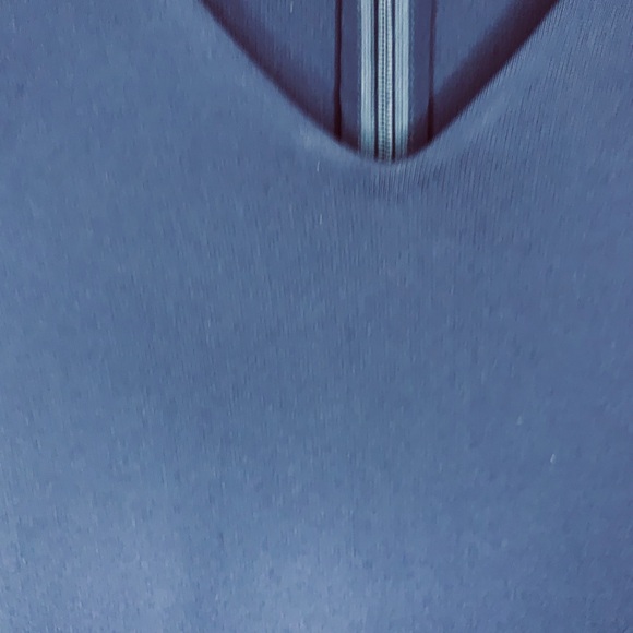 Diane Von Furstenberg Navy Blue V Neck Dress - Picture 4 of 8